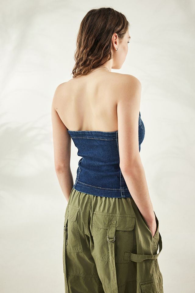 BDG Denim Bandeau Top #3