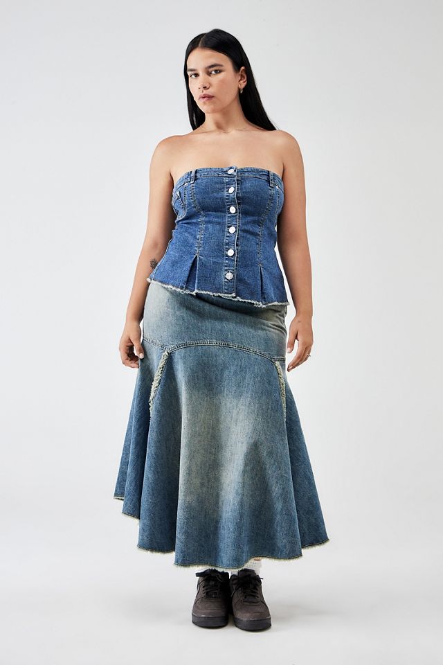 BDG Western Flared Denim Corset  #6