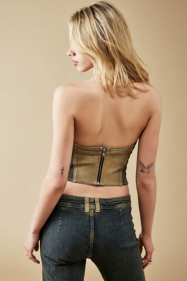 BDG Luna Panelled Bandeau Corset Top  #3