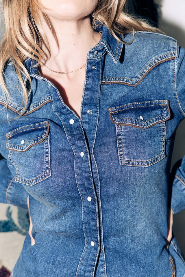 Chemise en denim Tuftluck UO Exclusive #1