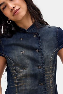 BDG Danny Double Button Blouse