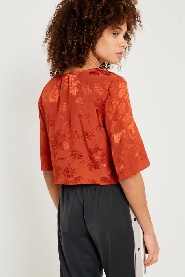 UO Jacquard Cropped T-Shirt #1