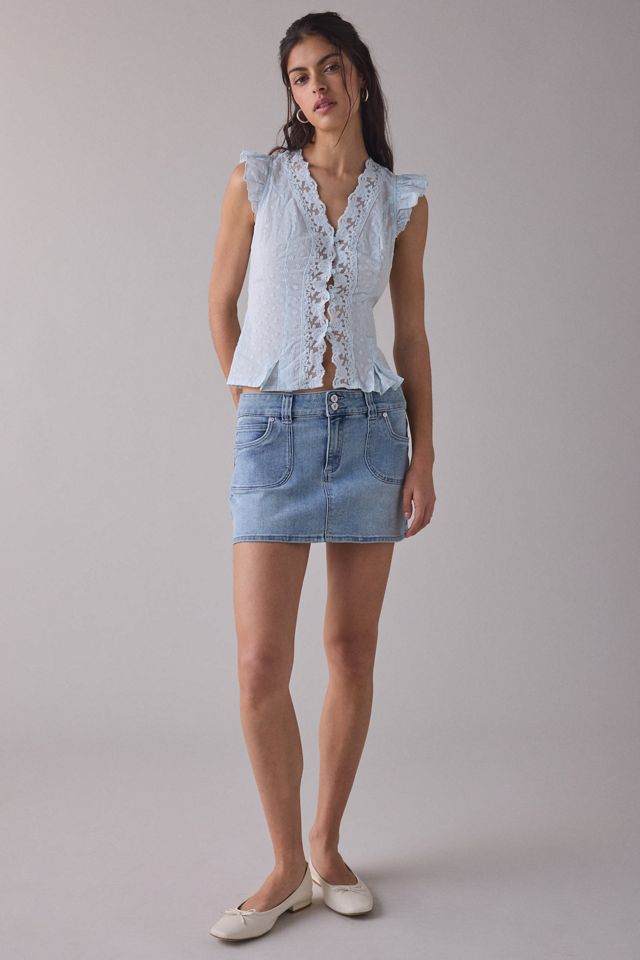 Kimchi Blue Aurelia Flutter Sleeve Top #2