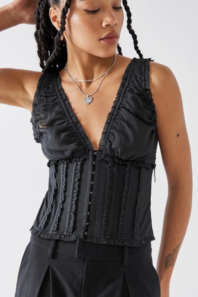 UO Eloise Corset Top  Urban Outfitters Canada