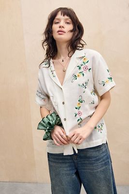 Kimchi Blue Emily Embroidered Skate Shirt