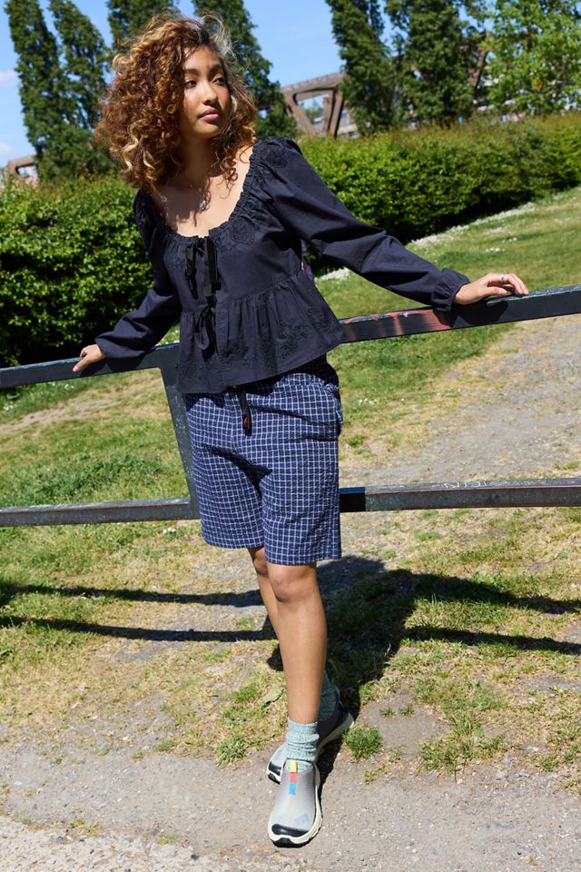 Kimchi Blue Hudson Samt Binden Bluse #1