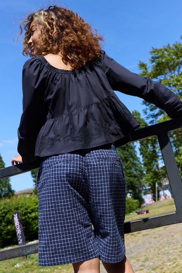 Kimchi Blue Hudson Samt Binden Bluse #2