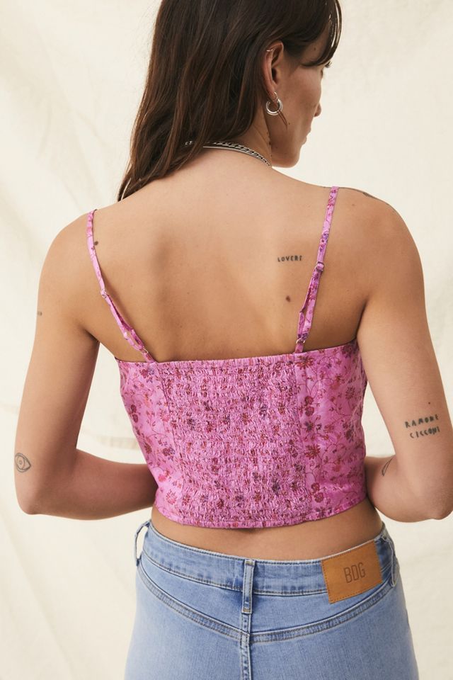 UO Pink Kamaryn Satin Cami #2