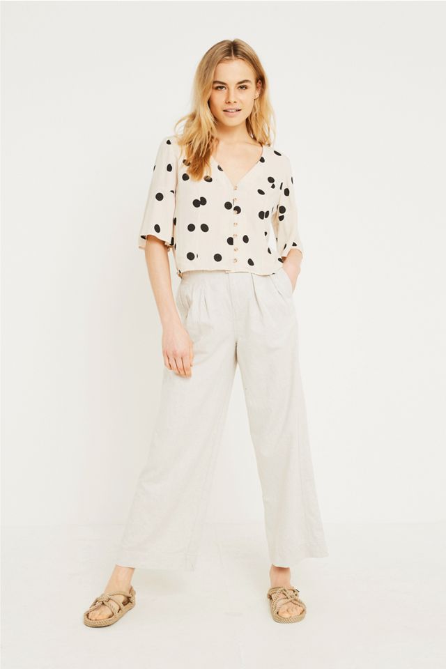 UO Daydream Spotted Button-Through Tea Blouse #2