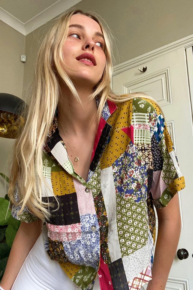 UO - Chemise boutonnée à patchwork Gracie #3