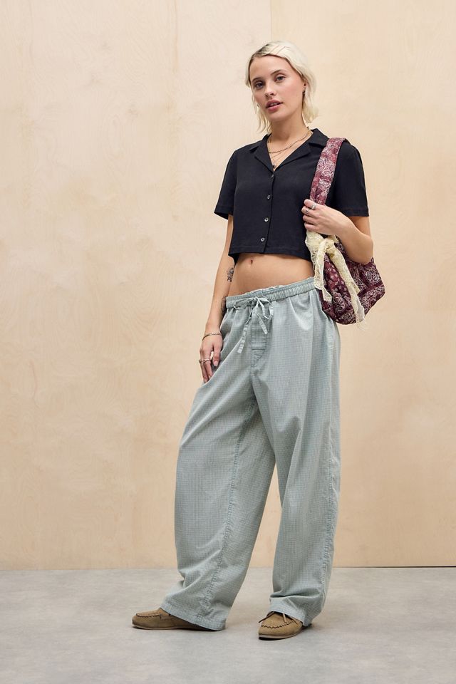 UO Linen Crop Shirt #1