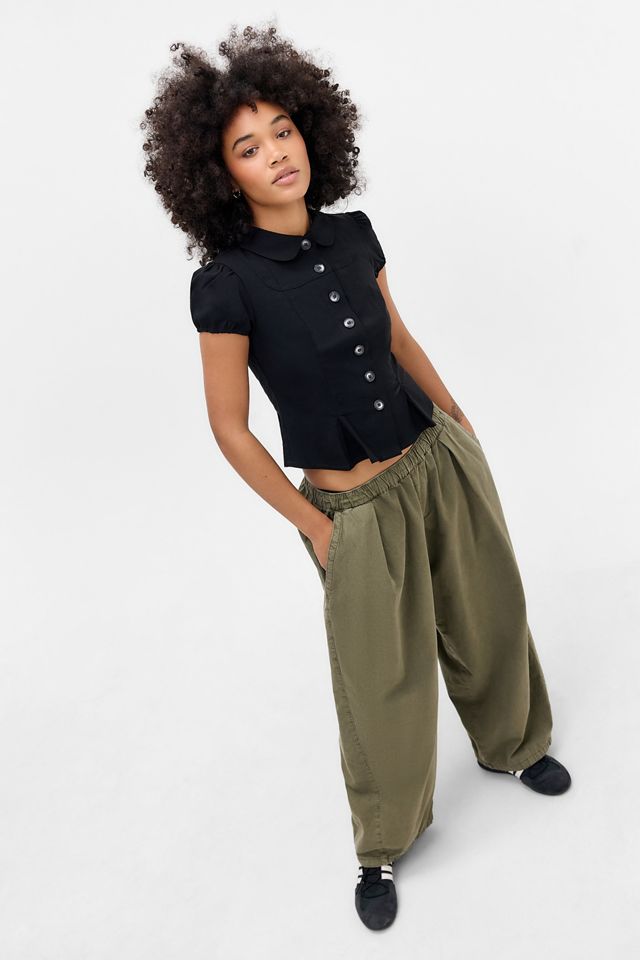 Silence + Noise Lyn Pea Jacket Blouse #2