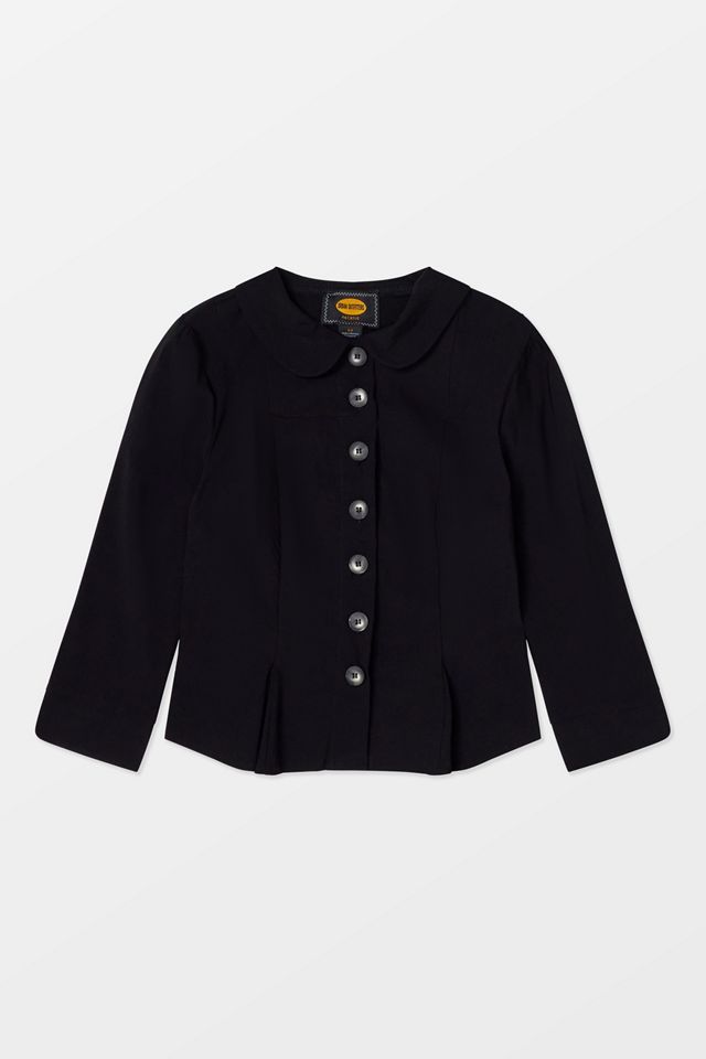 Silence + Noise Veste-chemisier noire Lyn Pea #6