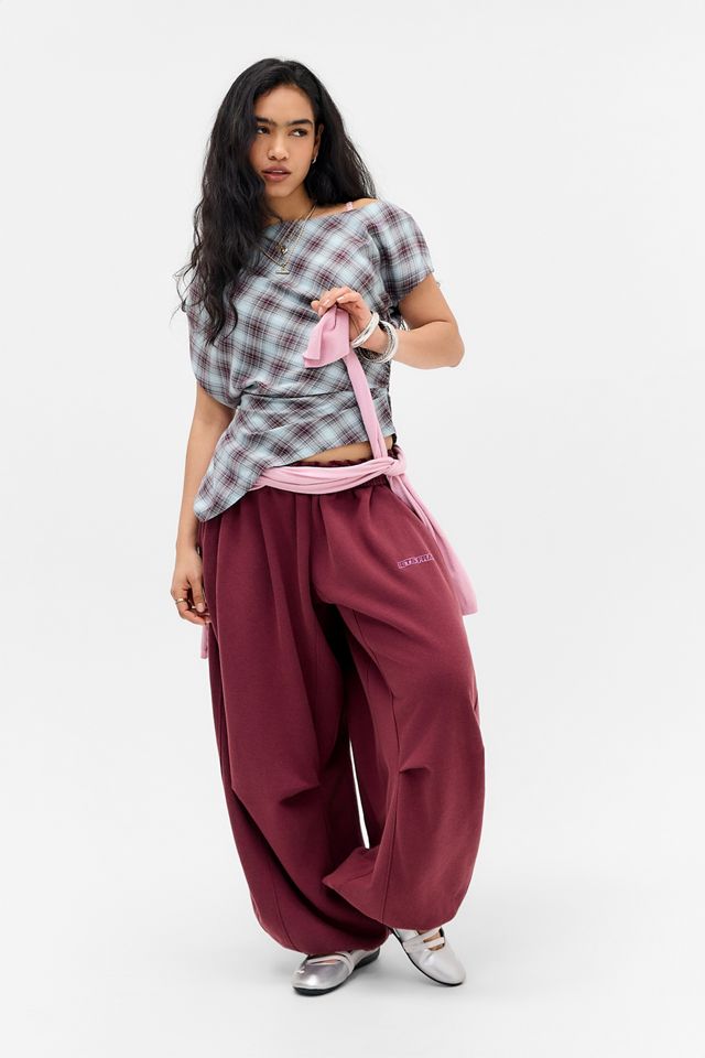 Haut drapé à carreaux Clarissa Silence + Noise #1