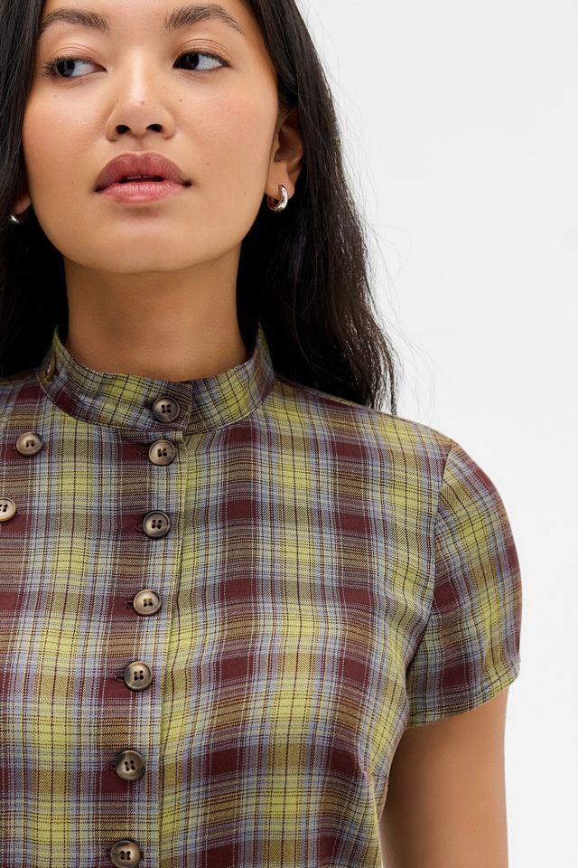 Silence + Noise Laurna Double Button Blouse #2