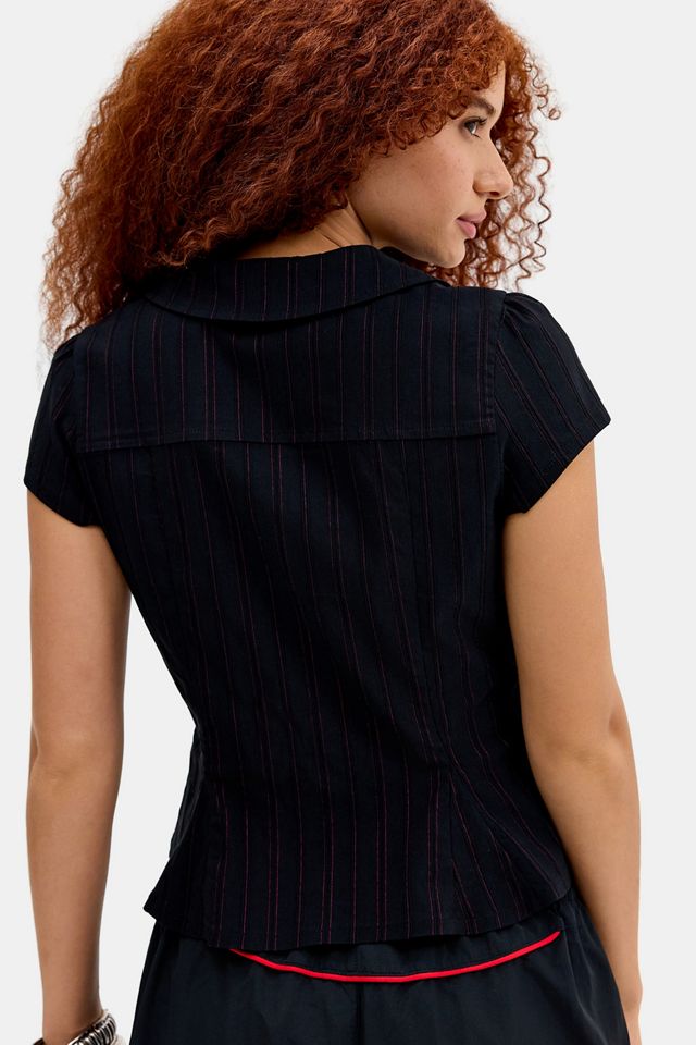 Blouse asymétrique Liea Kimchi Blue #3