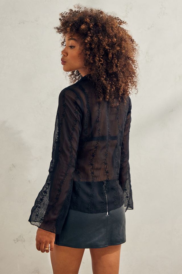 UO Embroidered Matilda Blouse  #3