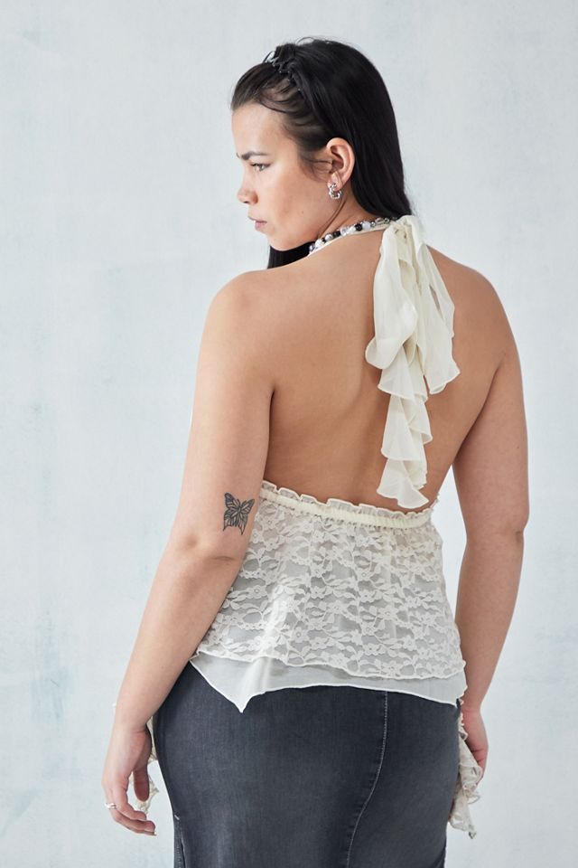 Top Canotta Halterneck Mabel UO #3