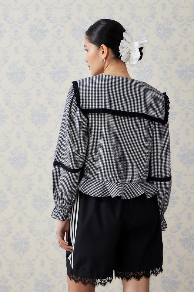 Kimchi Blue Wildflower Gingham Blouse #3