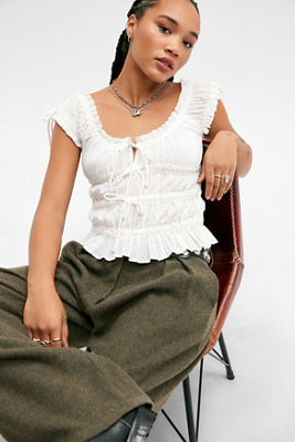 Remi Tie Front Blouse en taille: TTP - Kimchi Blue - Modalova