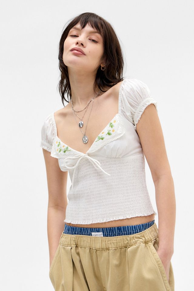 Kimchi Blue Cameron Embroidered Blouse #1