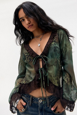 Kimchi Blue Selena Chiffon Blouse Product Page