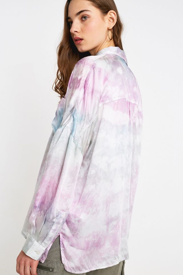 UO Pastel Tie-Dye Boyfriend Shirt #3