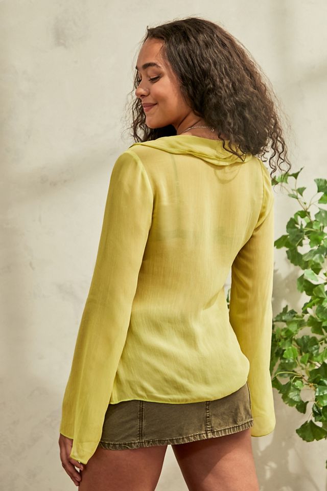 UO Sheer Matilda Blouse #1