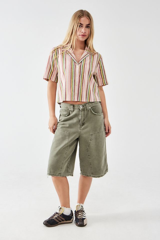 BDG Sunshine Stripe Crop Shirt #2