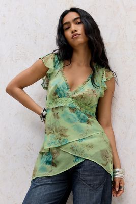 Blouse en mousseline Indy Kimchi Blue