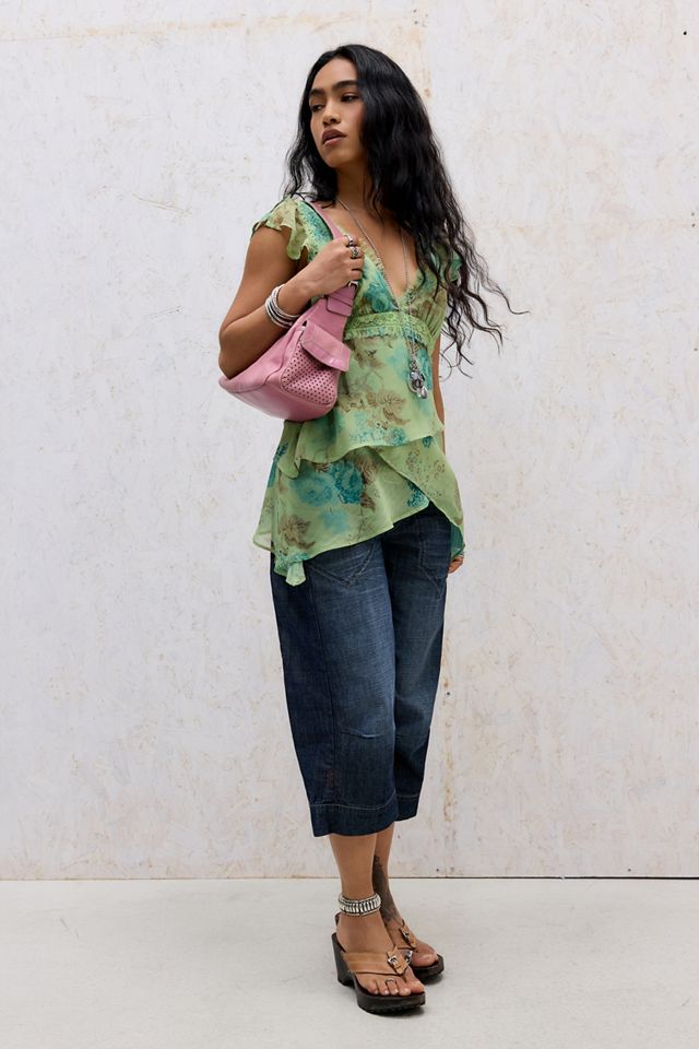 Kimchi Blue Indy Chiffon Blouse #1