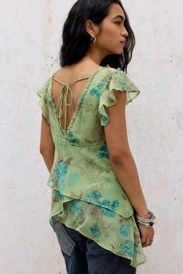 Kimchi Blue Indy Chiffon Blouse #3