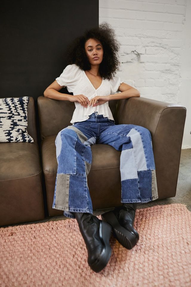 UO White Izzy Smocked Blouse #2