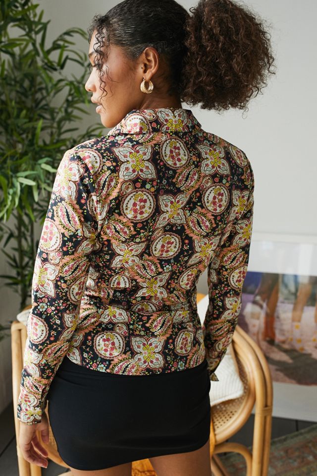 UO - Chemise slim en popeline années 70 Petra #2