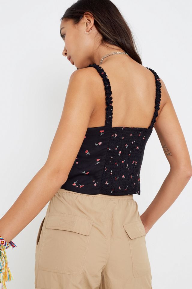 UO Raquel Black Floral Cami #2