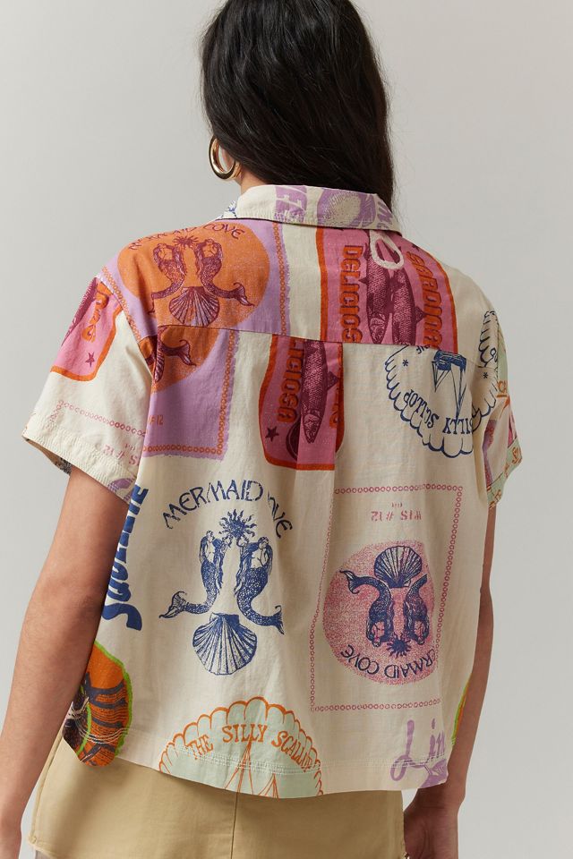 BDG Del Rey Souvenir Button-Down Top #4