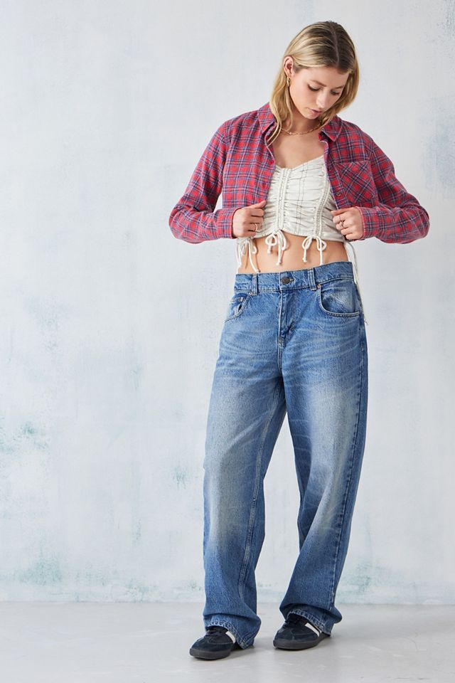 BDG Raw Hem Cropped Check Shirt  #1