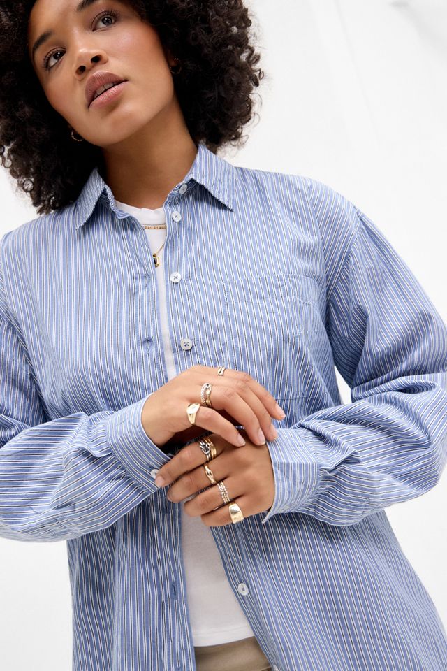 BDG Beck Stripe Poplin Shirt #1