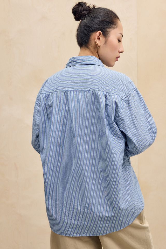 Chemise rayée Beck bleue BDG #5