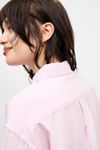 UO Floral Knit Short Sleeve Button-Down Shirt