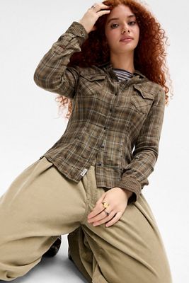 BDG Buffy Check Long Sleeve Shirt