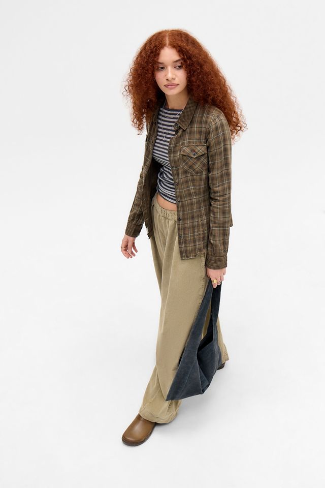 BDG Buffy Check Long Sleeve Shirt #1
