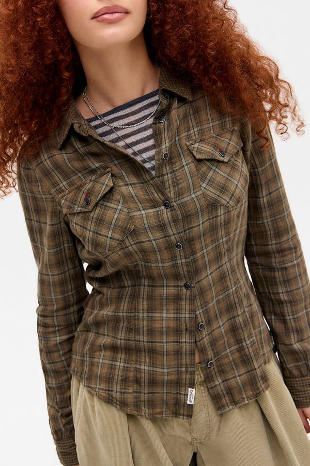BDG Buffy Check Long Sleeve Shirt #3