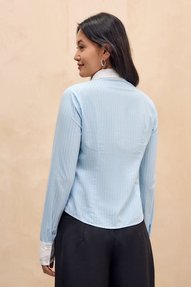 Silence + Noise Kendell Stripe Shirt #3