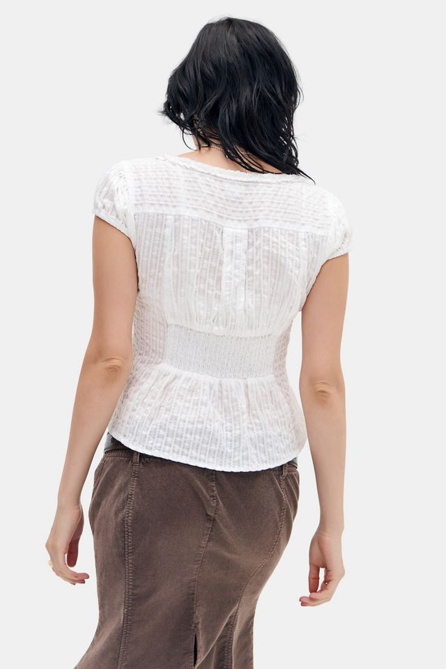 Blusa con Volantes Robyn Kimchi Blue #3