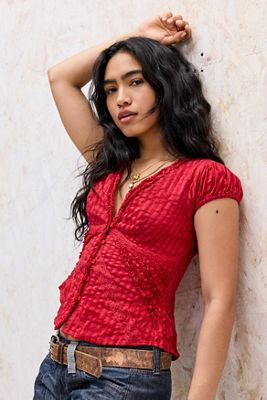 Blouse à volants Robyn Kimchi Blue