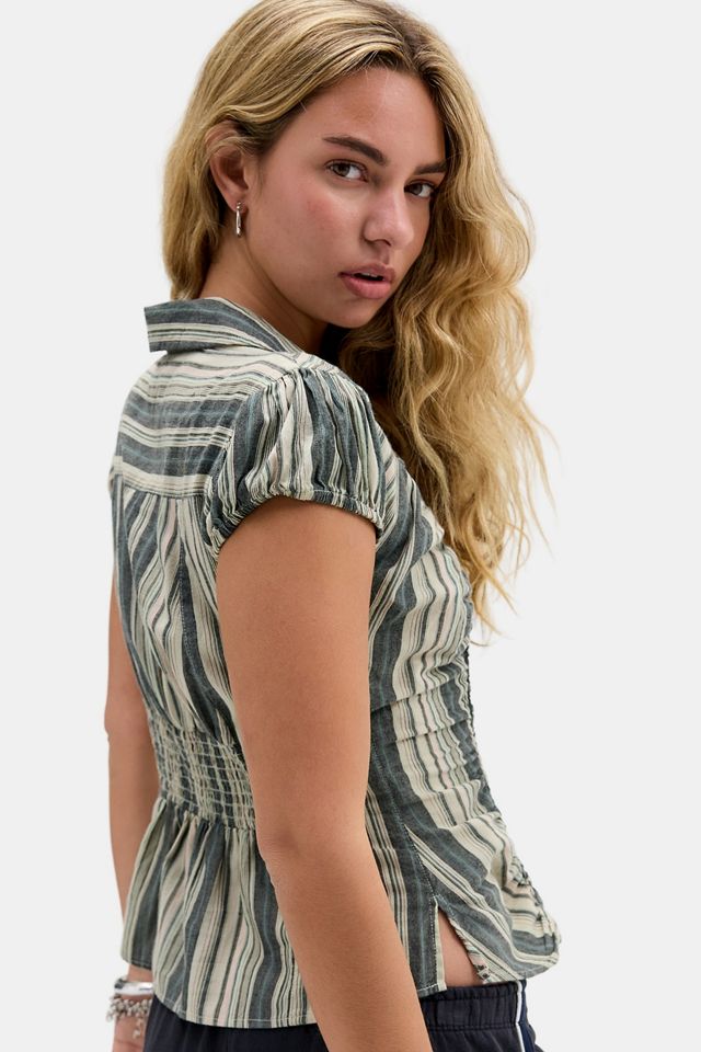 Chemise froncée Luna Kimchi Blue #3