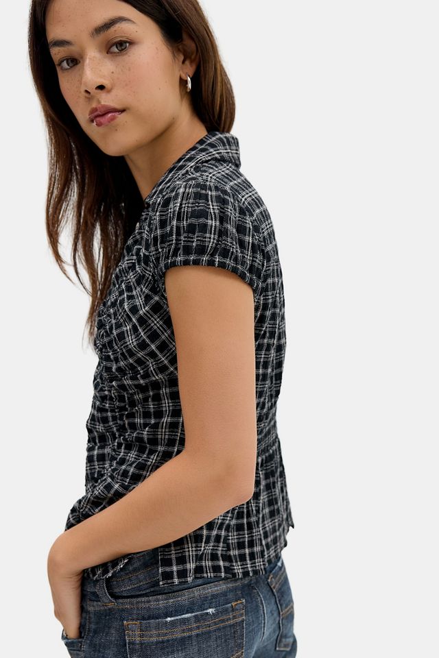 Kimchi Blue Luna Ruched Shirt #3