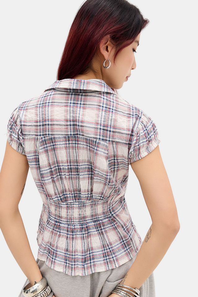 Kimchi Blue Luna Ruched Shirt #3