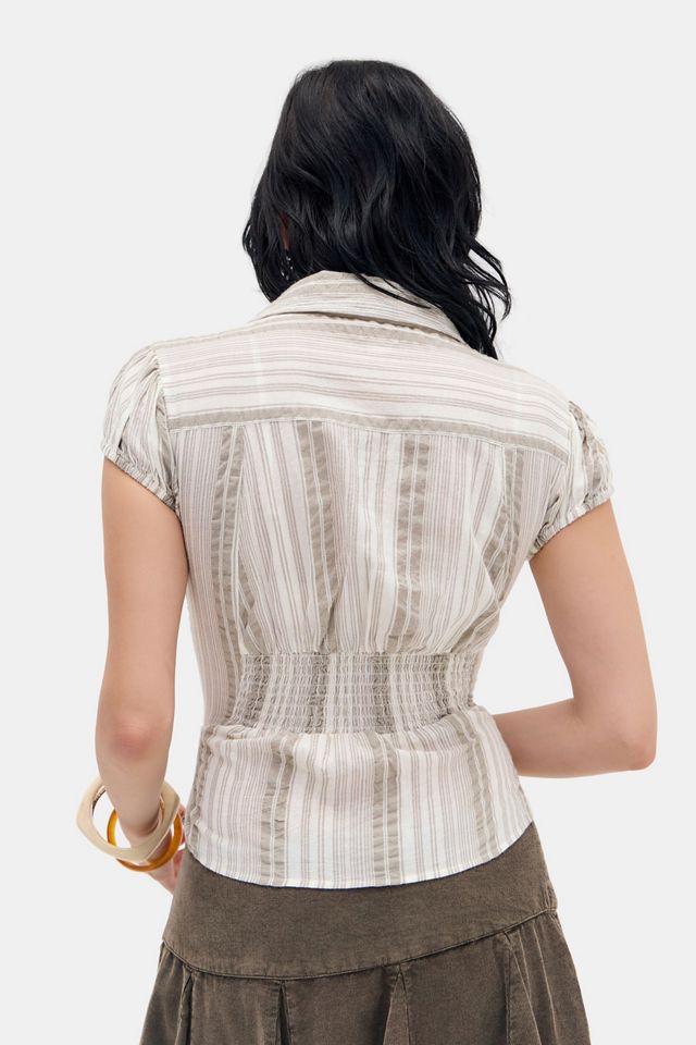 Kimchi Blue Luna Ruched Shirt #3
